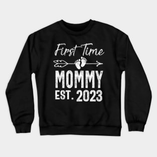 First Time Mom Pregnancy Crewneck Sweatshirt